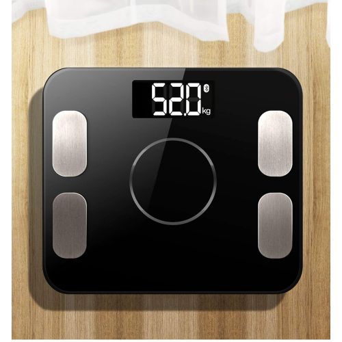  Heart .Attack&digital-bath-scales Newest Electronic Smart Body Fat Scales Bathroom Digital Weight Bluetooth Scale Household Bascula Digital peso Corporal Floor,Black