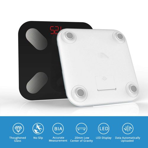  Heart .Attack&digital-bath-scales Mi Bathroom Weight Scales Floor Digital Body Fat Scales Bluetooth Electronic Outdoor Mini Smart Weighing Scales with APP,China,White