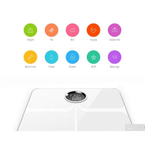  Heart .Attack&digital-bath-scales Newest White Black Premium Smart Scale Original Weight Digital Bathroom Bluetooth...