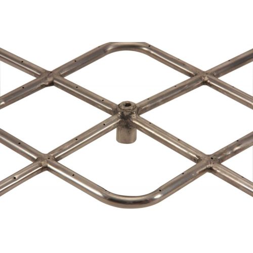  Hearth Products Controls (HPC Square Stainless Steel Fire Pit Burner (FRSSQ-36-NG), 36x36-Inch, Natural Gas