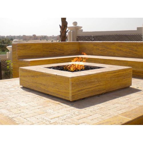  Hearth Products Controls (HPC Square Stainless Steel Fire Pit Burner (FRSSQ-36-NG), 36x36-Inch, Natural Gas