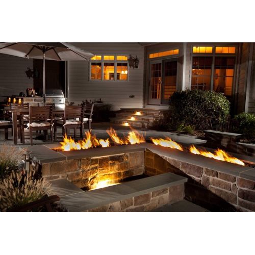  Hearth Products Controls (HPC Linear Fire Pit Interlink Burner (LTBSS96-NG), 96-Inch, Stainless Steel, Natural Gas