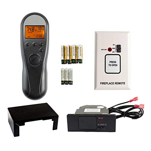  Hearth Products Controls Acumen Timer/Thermostat Fireplace Remote Control with 9-Foot Wires (RCK-KW)