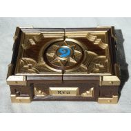HearthstoneBoxReplic Custom Hearthstone Box Replica Wooden Card Game Gift Warcraft Personalized Birthday Gift Wood Prop HS Box