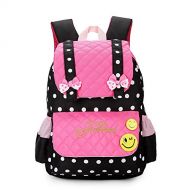 Hearwind Casual Wave Point Nylon Lattice Children Shoulder Daypack School Backpakcs Kids Bag