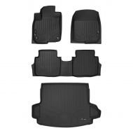 Heat SMARTLINER Floor Mats and Cargo Liner (Factory Upper Deck Position) Set Black for 2017-2018 Honda CR-V (NO Touring Models and NO Subwoofer)