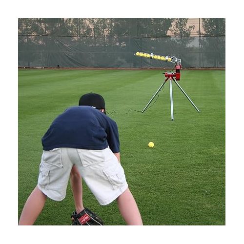  Heater Sports Heavy Duty Baseball Pitching Machine with Bonus Ball Feeder for Kids, Teens, Adults, Little League, Pitch League