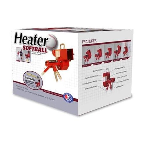  Heater Sports Softball Pitching Machine with 9 Ball Automatic Feeder