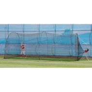 HEATER SPORTS Xtender 24' Baseball and Softball Batting Cage Net and Frame, With Built In Pitching Machine Harness For Safety (Machine NOT Included)