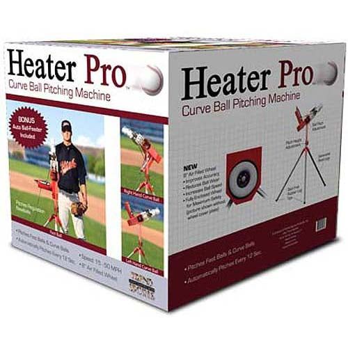  Heater Sports Pro Curve Baseball Pitching Machine with BONUS Ball Feeder