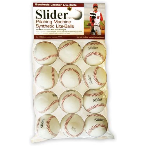  Heater Sports Slider Lite Synthetic Leather Pitching Machine Baseballs by The Dozen
