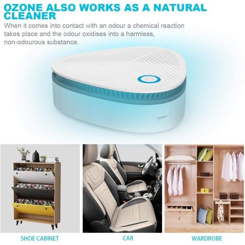  Heathorn Mini Ozone Generator Multifunctional Ozone CLeaner Deodorizer Portable Cleaning Machine For Car Refrigerator And More