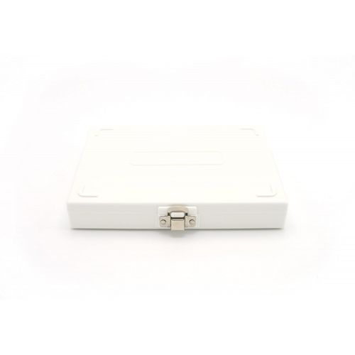  Heathrow Scientific HD15994R White Foam Lined 100 Place Microscope Slide Box, 8.25 Length x 7 Width x 1.3 Height