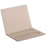 Heathrow Scientific HD9904 Heavy Cardboard Slide Mailer with Thumb Groove, 2 Place, 103mm Length x 79mm Width x 5mm Height (Pack of 36)