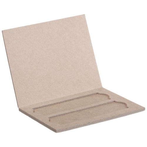  Heathrow Scientific HD9904 Heavy Cardboard Slide Mailer with Thumb Groove, 2 Place, 103mm Length x 79mm Width x 5mm Height (Pack of 36)