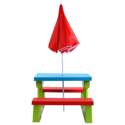  Heavens Tvcz Table 4 Picnic Kids Umbrella Seat Folding Bench Garden Children W Yard Set Wooden Seats Beach Kid Play Furniture Outdoor