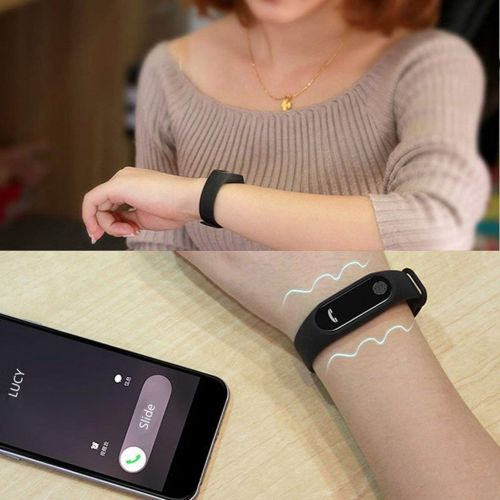  Heaviesk Smart Wristband 0,42 Zoll OLED-Bildschirm APP Nachricht Erinnerung Smart Watch Fitness Tracker Pulsmesser Smart Armbanduhr