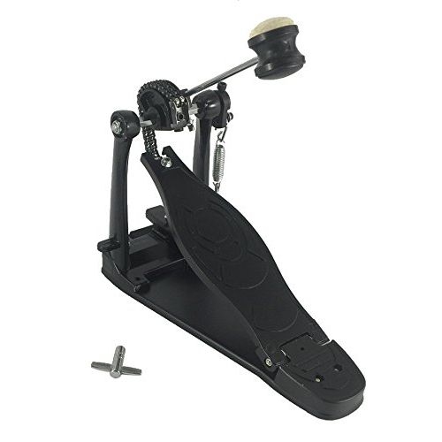  EDMBG Heavy-Duty Pro Quality Single Kick Bass Drum Pedal Chain Drive Adjustable