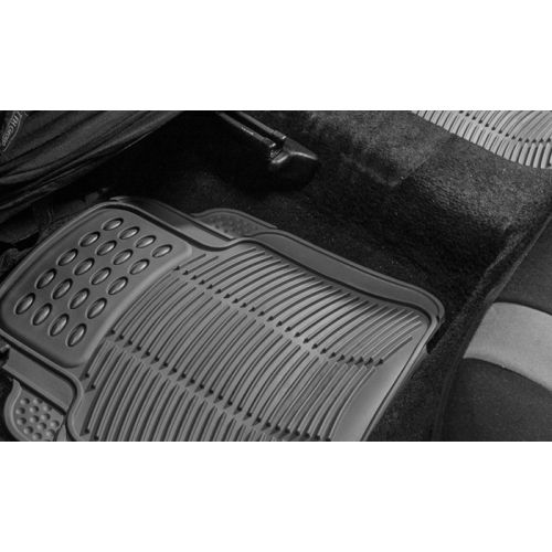  Heavy Duty Rubber Car Floor Mats Set (4-Piece)