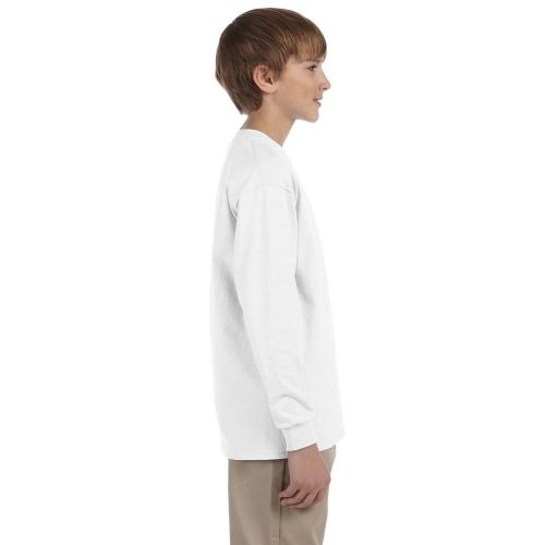  Heavyweight Blend Boys White Long-Sleeve T-Shirt