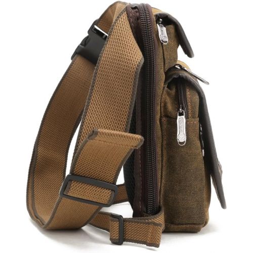  Hebetag Canvas Drop Leg Bag Outdoor Waist Pack for Men Women Tactical Military Motorcycle Bike Cycling Multi-Pocket Waist Fanny Pouch Travel Hiking Climbing Thigh Bag Pocket