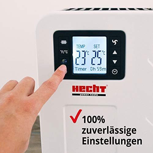  HECHT Elektro-Heizung 3623 Heizgerat Standheizung (bis 2300 Watt, LCD-Display, Fernbedienung)