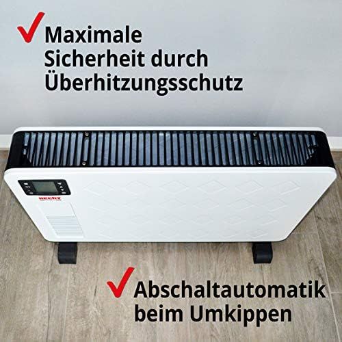  HECHT Elektro-Heizung 3623 Heizgerat Standheizung (bis 2300 Watt, LCD-Display, Fernbedienung)