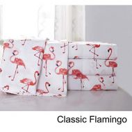 Hedaya Home Fashions Classic Flamingo Tropical Sheet and Pillowcase Set Queen - 1030QNSS4M00000