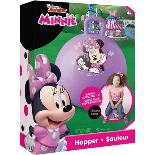  Hedstrom Minnie Mouse Happy Helpers Hopper Ball, Hop Ball for Kids, 15 Inch