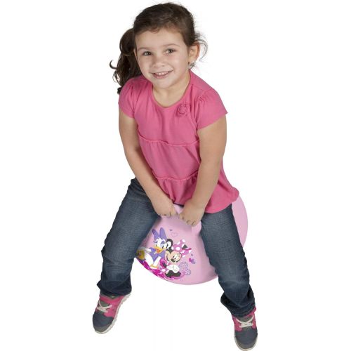  [아마존베스트]Hedstrom Minnie Mouse Happy Helpers Hopper Ball, Hop Ball for Kids, 15 Inch