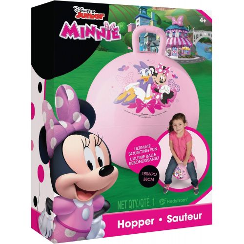  [아마존베스트]Hedstrom Minnie Mouse Happy Helpers Hopper Ball, Hop Ball for Kids, 15 Inch