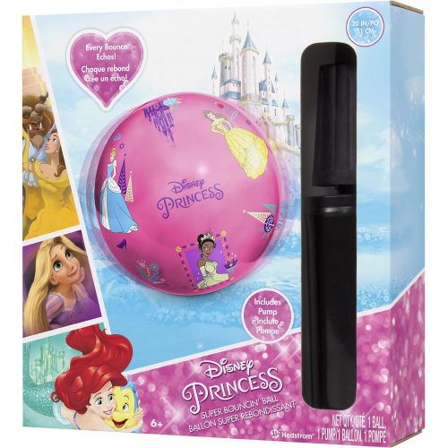  Hedstrom 20 inch Super Bouncing Ball with Pump, Disney Princess, 54 0705BX