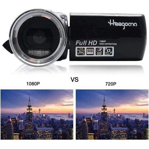  Heegomn Kids Video Camera Camcorders Digital Camera Recorder FHD 1080P 30FPS 2.7 Inch Video Recorder Vlogging Camera DV Camcorder for Kids Children Student Teenager Beginner-Holiday Birthd