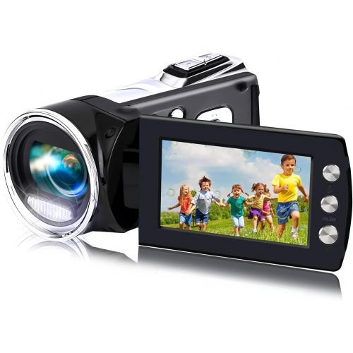  Heegomn Video Camera Camcorder for Kids Full HD 1080P 12MP YouTube Video Camera 2.8 Inch 270 Degrees Rotatable Screen Digital Video Recorder Vlogging Camera Camcorders for Teens Children B