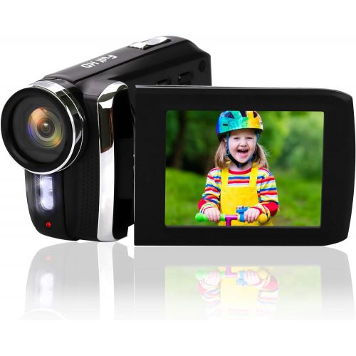  Heegomn Video Camera Camcorder for Kids 1080P Full HD Digital Camera Recorder for YouTube 20FPS 36MP 2.8 Rotation Screen Digital Vlogging Camcorders for Teens Children Beginners