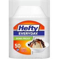 Hefty Everyday Foam Bowls, White, Soak Proof