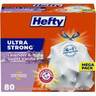 Hefty Ultra Strong Tall Kitchen Trash Bags - Lavender Sweet Vanilla, 13 Gallon, 80 Count