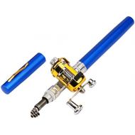 [아마존베스트]Heheja Travel Fishing Rod Portable Pen Fishing Rod with Fishing Reel Mini Telescopic Bag Fishing Rod