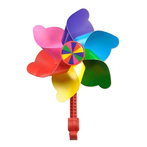  HeiHy Children Bicycle Handlebar Pinwheel Colorful Bike Windmill Tricycle Windmill Bike Decoration 6 Color