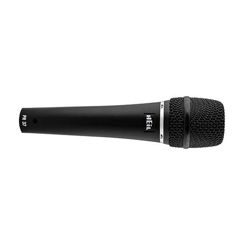  HeiL PR37 Large Diameter Hand-Held Vocal Microphone with Pop Filter & XLR Cable Bundle