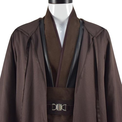  할로윈 용품HeiSen Adult Anakin Tunic Costume Mens Brown Hooded Robe Tunic Uniform Full Set Halloween Cosplay Costume