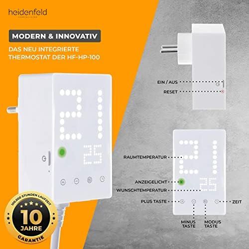  [아마존베스트]Miweba Heidenfeld Infrared Heater HF-HP100/110 White Thermostat  German quality brand  TUEV GS  300-1200 Watt  3-28 m².