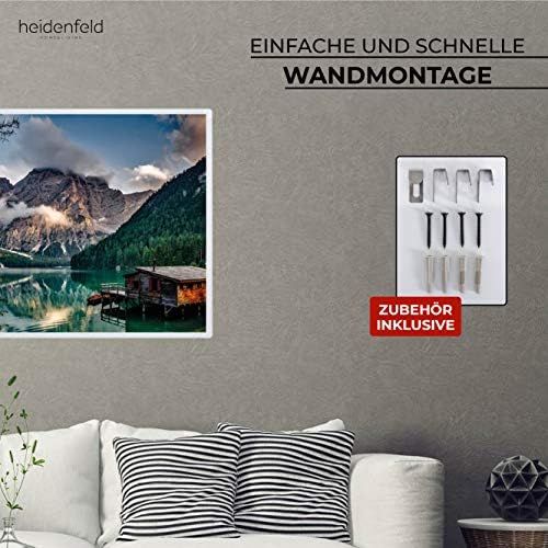  [아마존베스트]Miweba Heidenfeld HF-HP105 Infrared Heating Panel with Photo Motifs, German Quality Brand, TUEV GS Certified, 300 / 360 / 450 / 600 / 720 W, 3 - 19 m2