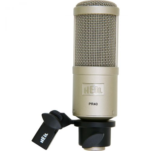  Heil Sound},description:The Heil Sound PR40 is a full-range dynamic microphone designed with the ability to reproduce frequencies as low as 28Hz, ideal for live sound, recording, a