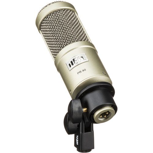  Heil Sound PR 40 Dynamic Cardioid Front-Address Studio Microphone (Champagne)