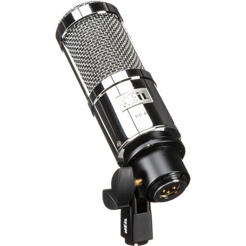  Heil Sound PR 40 Dynamic Cardioid Front-Address Studio Microphone (Chrome)