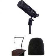 Heil Sound Heil PR 40 Podcaster Kit with Foam Windscreen & Broadcast Arm (Black)