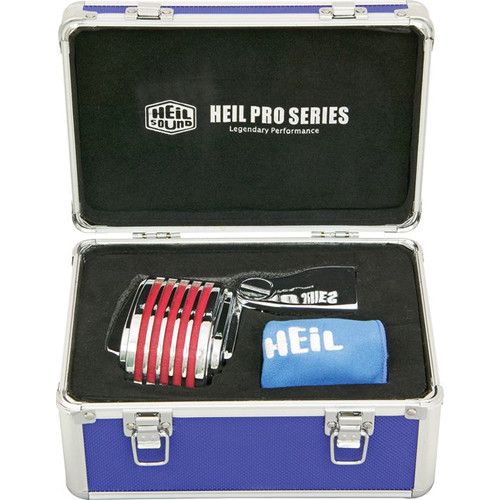  Heil Sound The Fin Dynamic Chrome Vocal Microphone (Red LEDs)