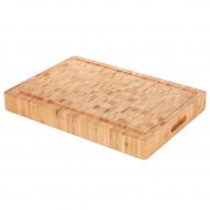 Heim Concept 1PC Premium Large [17 x 12 x 2] Organic Bamboo Butcher Block Chopping Board Cutting Board, Professional Grade