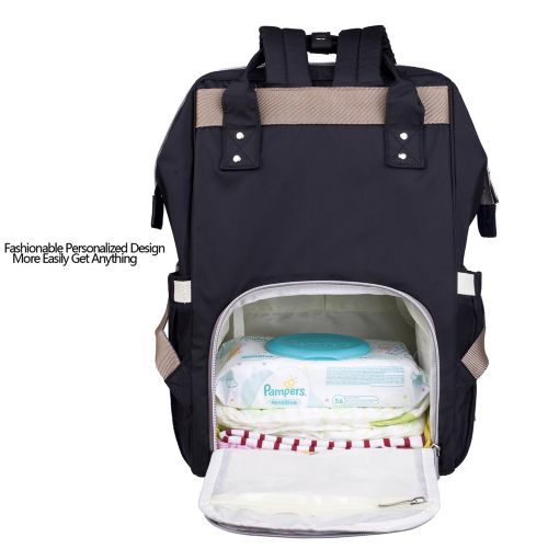  Heinerrs Baby Diaper Bag Backpack Multi-Function Waterproof Travel Nappy Tote Bags Large Capacity Creative...